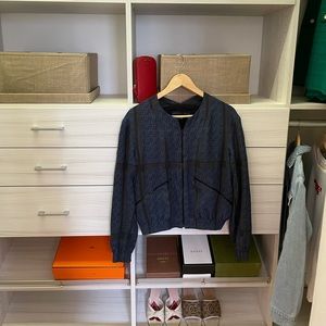 Theory silk jacket size Small